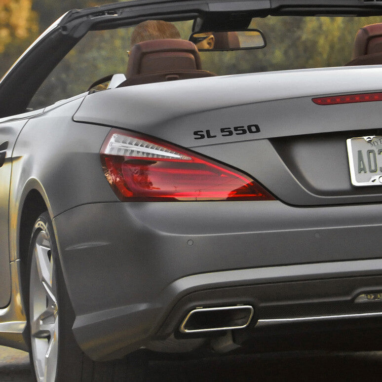 01-14 SL 550 AMG Letter Emblem Trunk Logo Nameplate Badge Decorate Sport Black