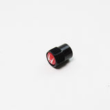 Honda Compatible with Red 4Pcs Tire Valve Stem Caps Anodized Aluminum - Black