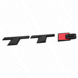 Audi TT S Matte Black Rear Letter Tail Nameplate Trunk Emblem Badge Sport
