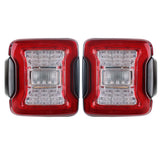 Euro Red Led Taillights Brake Reverse Turn Signal Lights for JL 2018-19