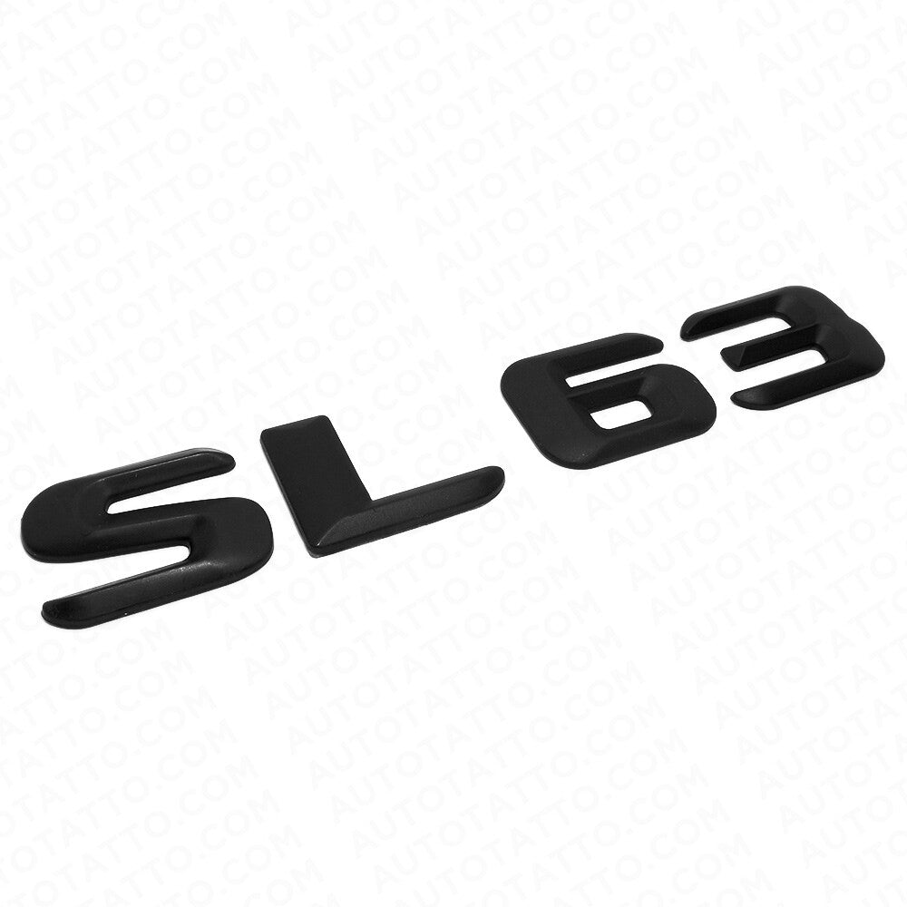15-16 SL 63 AMG Letter 3D Emblem Trunk Logo Nameplate Badge Decorate Matte Black