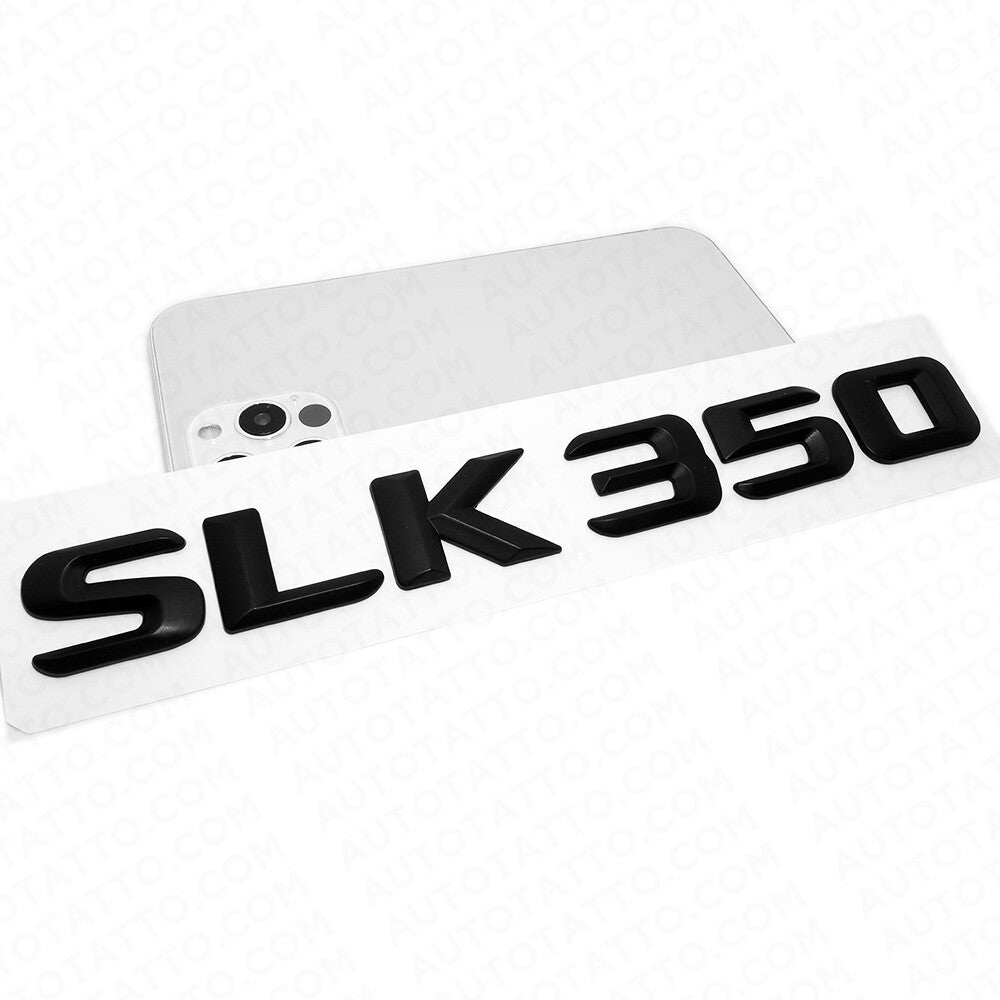 15-16 SLK 350 AMG Letter Emblem Trunk Logo Nameplate Badge Decorate Matte Black