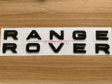 Range Rover Carbon Fibre style Letters Hood or Trunk Tailgate Emblem Nameplate