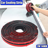 Car Accessories Windshield Roof Rubber Seal Strip Noise Insulation Stickers 2M