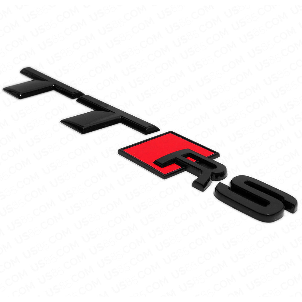 For Audi TT RS Gloss Black Rear Tail Badge Trunk Emblem Badge Logo Sport
