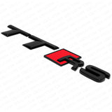 For Audi TT RS Gloss Black Rear Tail Badge Trunk Emblem Badge Logo Sport