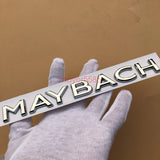 Chrome ABS " S680 + MAYBACH + V12 "  Emblem Auto Front Badge for Mercedes-Benz S