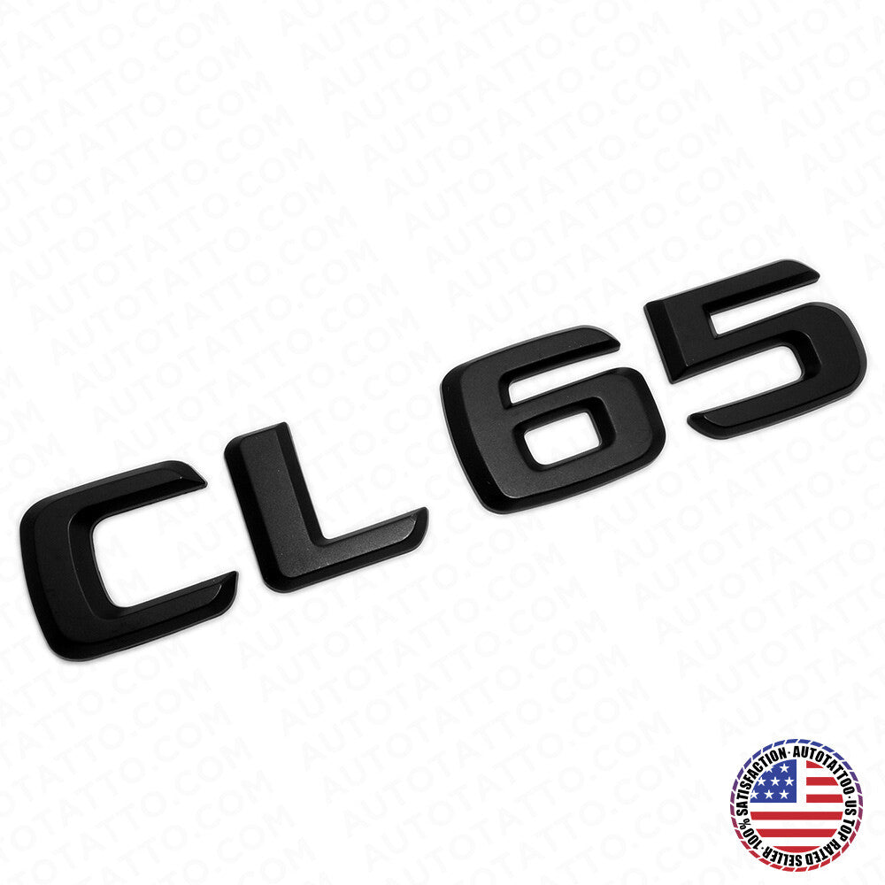 05-14 CL 65 Emblem Trunk Lid Letter Logo Nameplate Badge Decoration AMG Black