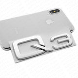 For Audi Q3 OEM Chrome Rear Letter Liftgate Badge Trunk Emblem Badge Logo Sport