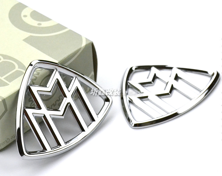 2Pcs For Mercedes-Benz Maybach LH,RH Side Fender Emblem Badge Decal Sticker 2021