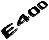 E400 BLACK FOR MERCEDES REAR TRUNK EMBLEM BADGE NAMEPLATE DECAL LETTER NUMBER