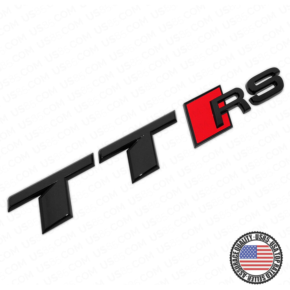 For Audi TT RS Gloss Black Rear Tail Badge Trunk Emblem Badge Logo Sport