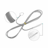 3X 150CM Flexible Car Drain Dredge Sunroof Cleaning Scrub Brush Tool Accessories