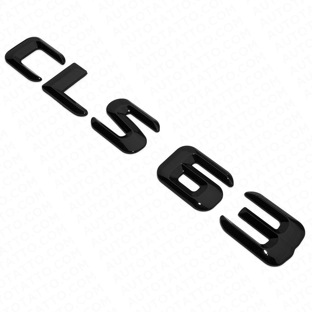 15-16 CLS 63 Emblem Trunk Lid Letter Nameplate Badge Decorate AMG Gloss Black