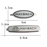 Metal “MAYBACH” Logo Emblems Front Seat Tuning Badge For Mercedes Benz