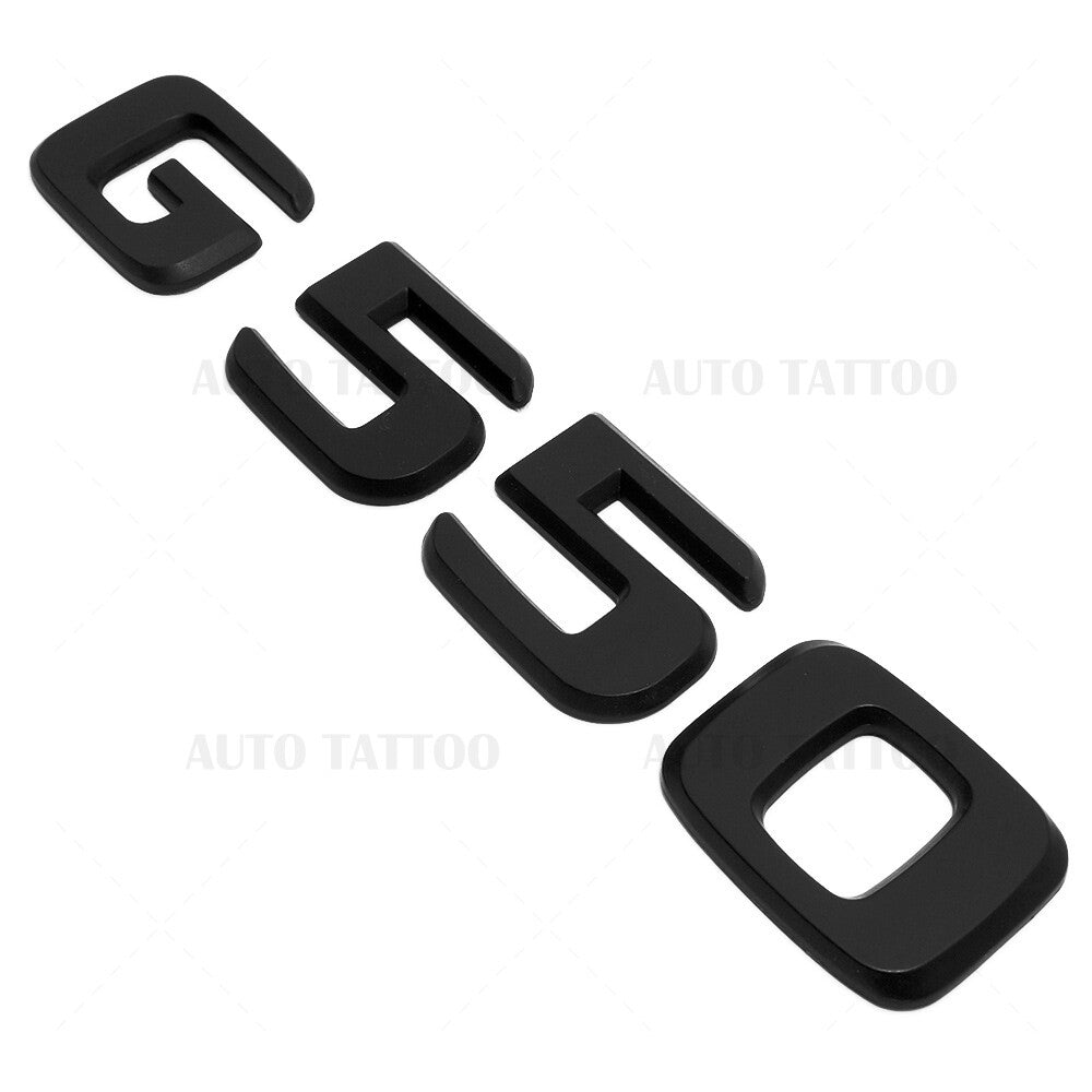 19-21 G550 AMG Letter Emblem Rear Body Logo Nameplate Badge Decorate Matte Black