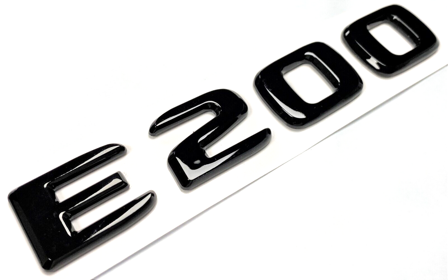 E200 GLOSS BLACK FOR MERCEDES REAR TRUNK EMBLEM BADGE NAMEPLATE DECAL LETTERS