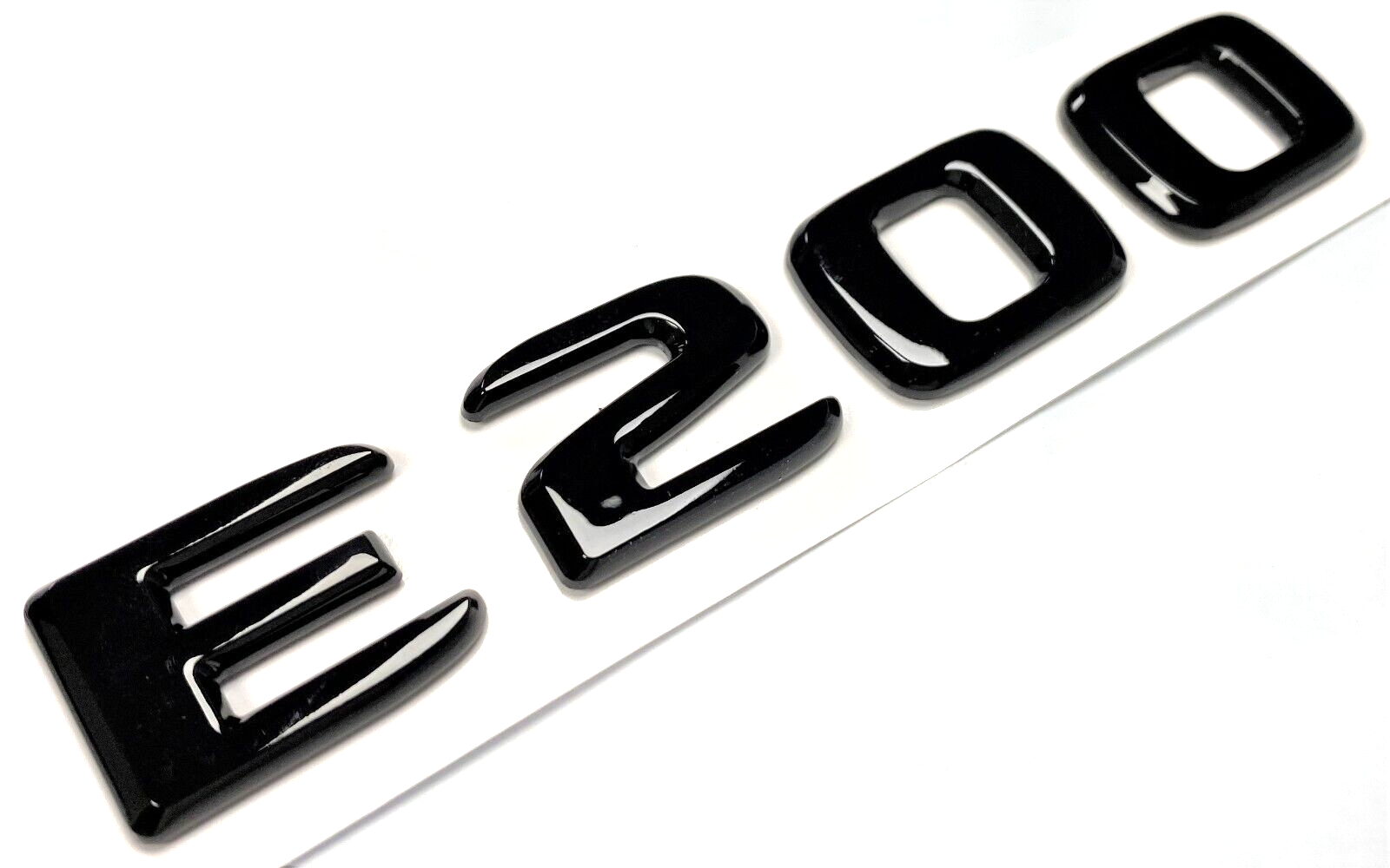 E200 GLOSS BLACK FOR MERCEDES REAR TRUNK EMBLEM BADGE NAMEPLATE DECAL LETTERS