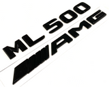 BLACK ML500+AMG FOR MERCEDES REAR TRUNK EMBLEM BADGE NAMEPLATE DECAL NUMBERS