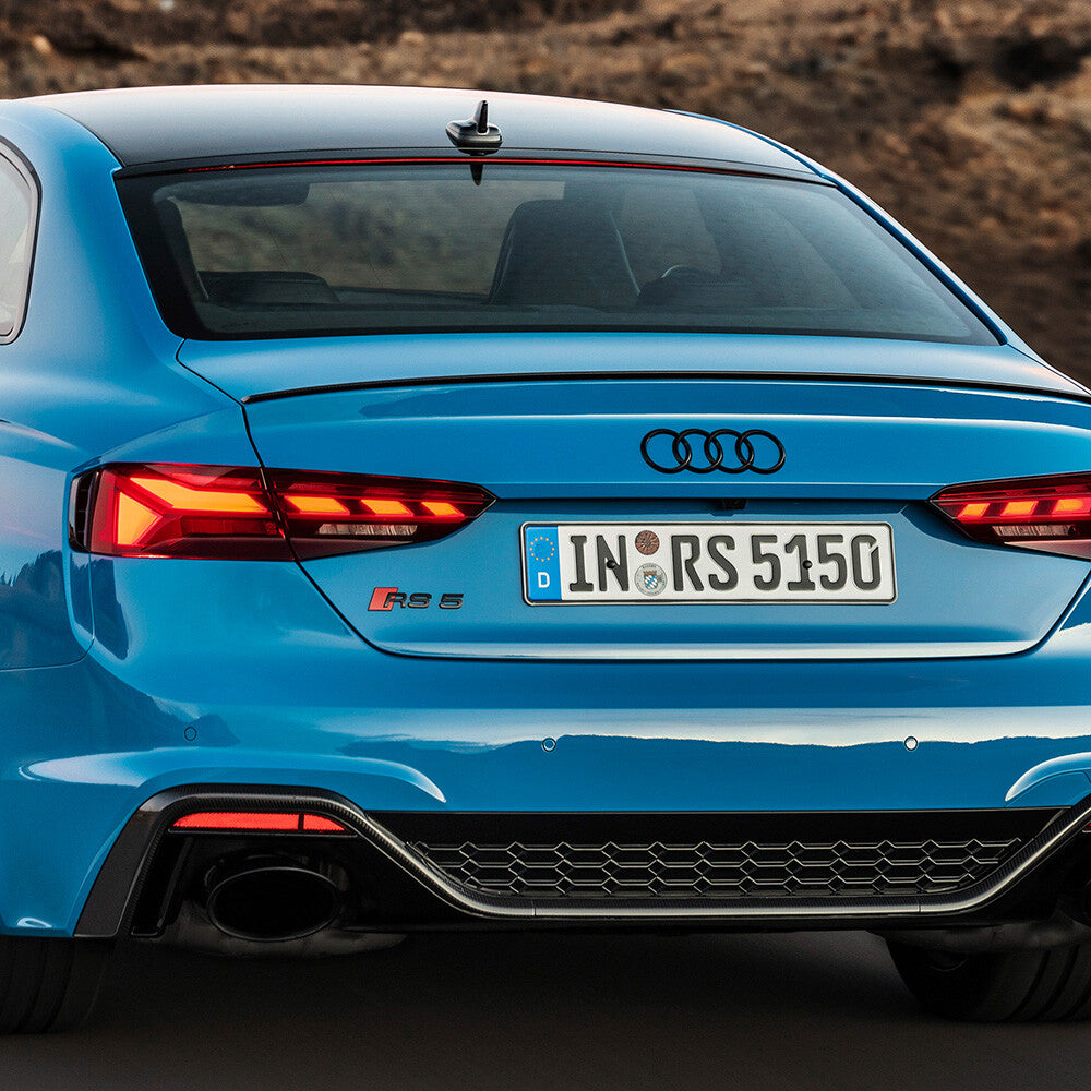 Audi RS 5 Matte Black Rear Letter Tail Nameplate Trunk Emblem Badge Sport Sline