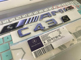 2018 " C43s + sAMG" High quality Rear Trunk Emblem Decal Badge FOR Mercedes Benz