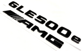 GLE500e+AMG Gloss BLACK FOR MERCEDES LIFTGATE REAR TRUNK EMBLEM BADGE NAMEPLATE