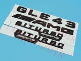 Gloss Black Flat " GLE43 AMG BITURBO" Trunk Embl Badge Sticker for Mercedes