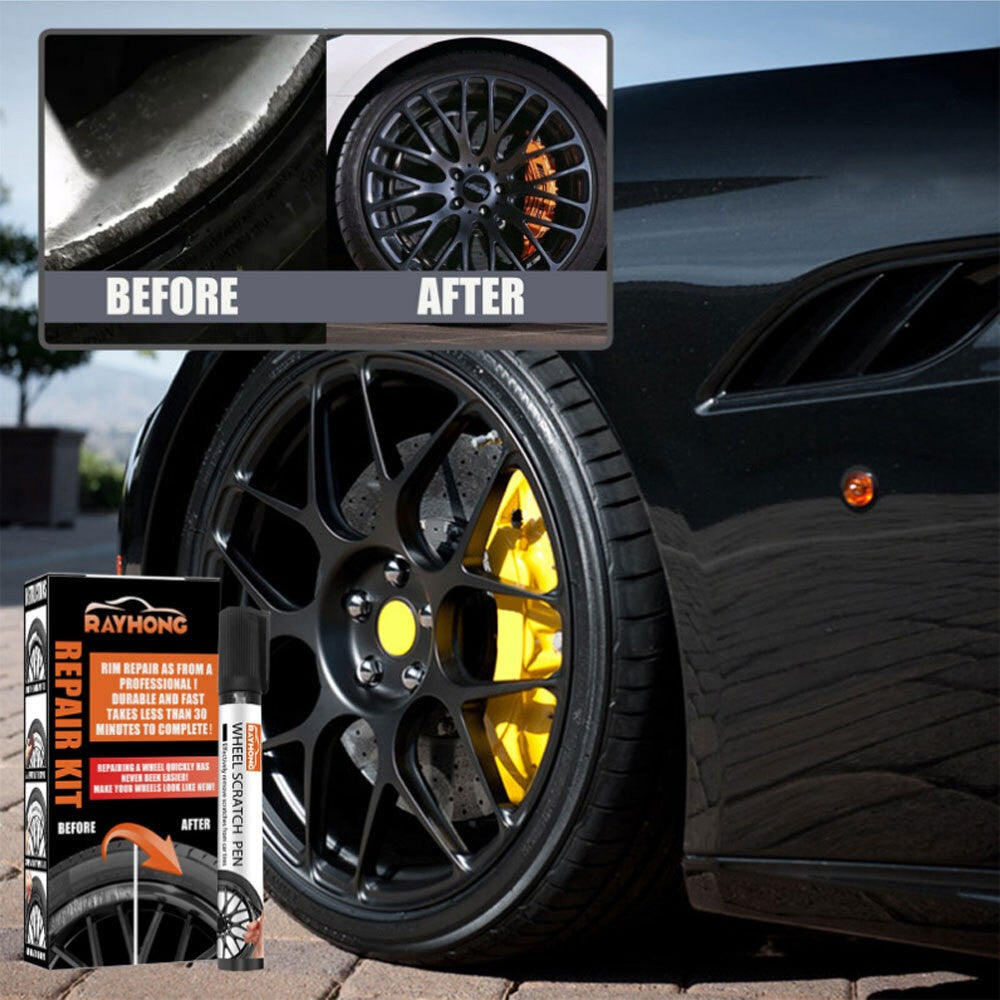 1Set Car Wheel Rim Scratch Repair Pen Touch Up Paint Tool Kit  Car Accessories