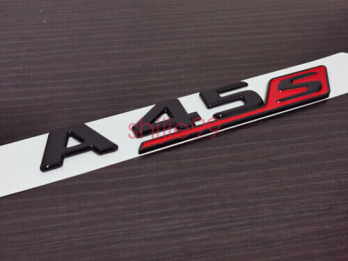 Gloss Black A45 A45S AMG and Rear Star replacement PACKAGE Badge W177 A Class