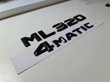 ML320 4matic Black Letter Number Rear Boot Badge Emblem For ML Class Mercedes