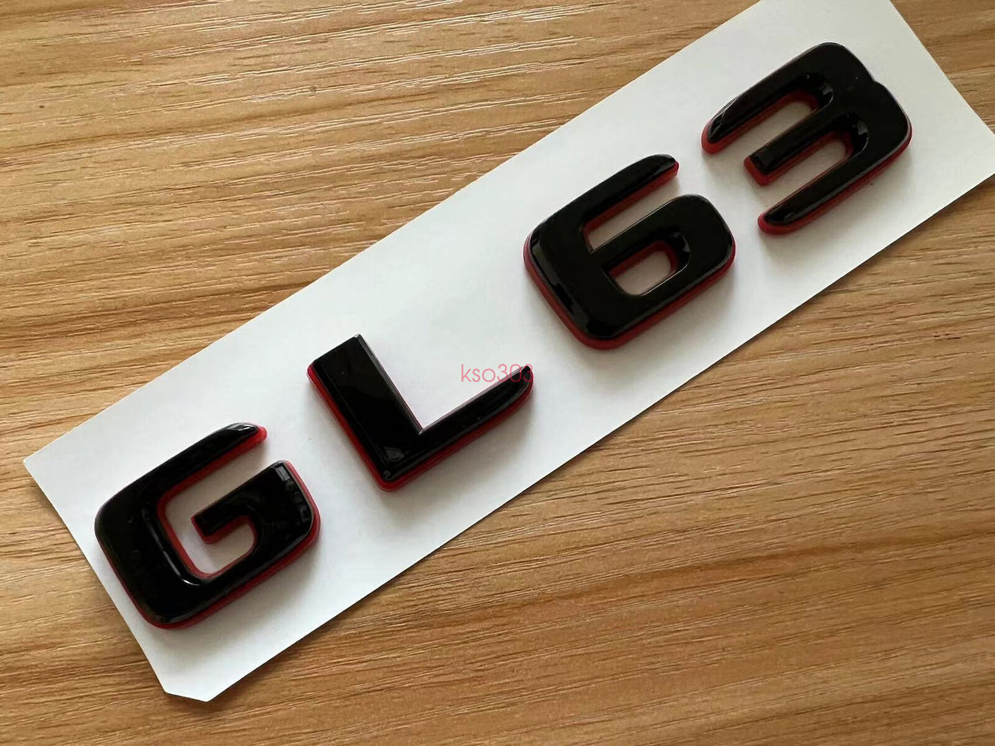 Black RED Number Letters Rear Trunk Badge Emblem for Mercedes GL63 AMG