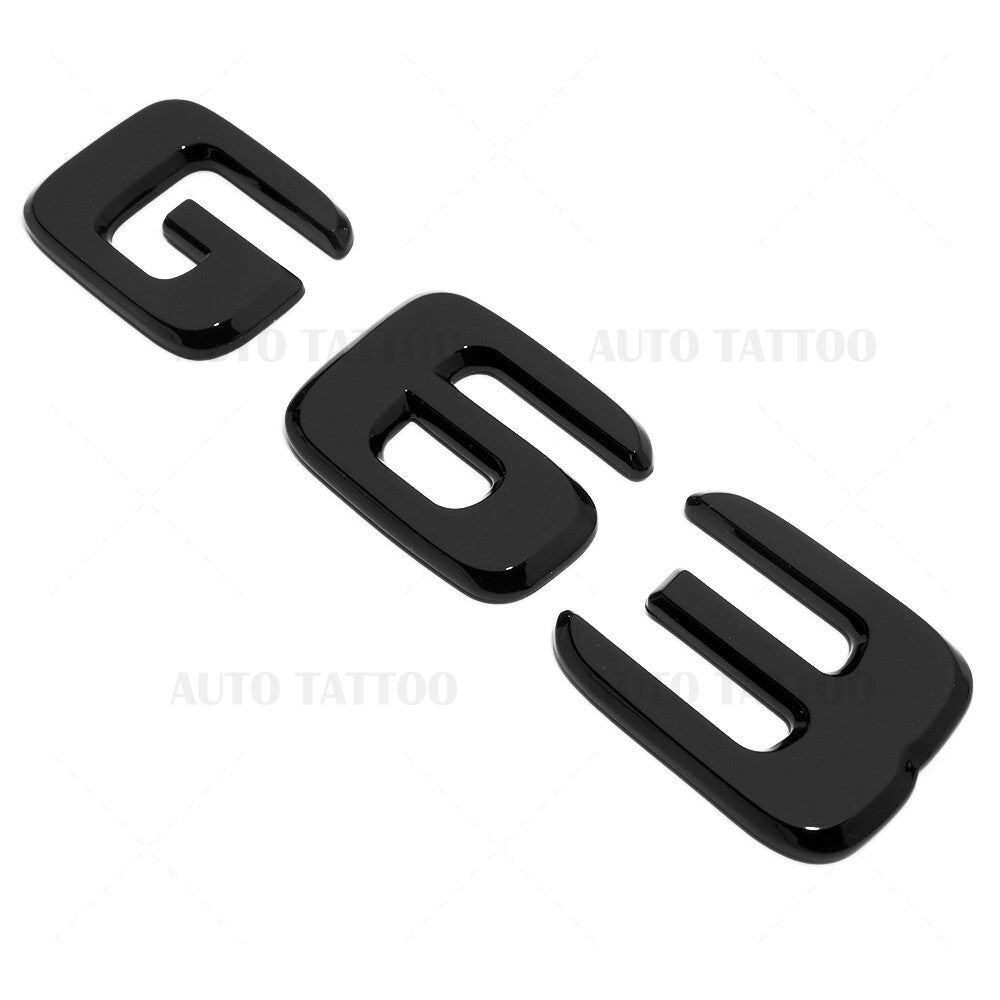 19-21 G63 AMG Letter Emblem Rear Body Logo Nameplate Badge Decorate Gloss Black