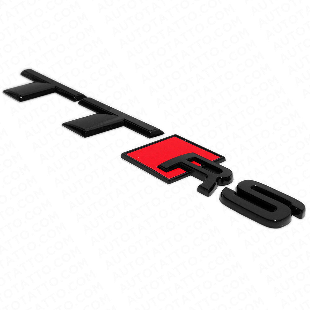 Audi TT RS Gloss Black Rear Letter Tail Nameplate Trunk Emblem Badge Sport