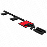 Audi TT RS Gloss Black Rear Letter Tail Nameplate Trunk Emblem Badge Sport