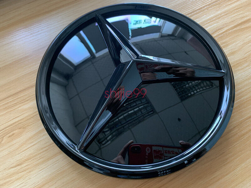 Glossy Black Front Grille Star Emblem Logo For Mercedes Benz GLC GLE-Class 2020