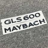 Black Maybach set Fender Side Rear Trunk Emblems Badge For Mercedes Benz GLS600