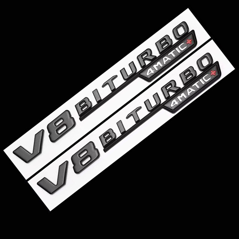 For Mercedes Benz Badges E63s Glossy Black AMG V8 BITURBO 4MATIC+ W213 New