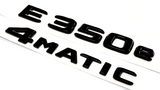 Gloss BLACK E350e+4MATIC FOR MERCEDES REAR TRUNK EMBLEM BADGE NAMEPLATE DECAL