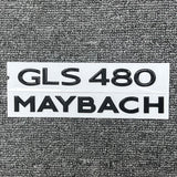 Gloss Black FOR MAYBACH GLS480 BLACK REAR TRUNK NAMEPLATE EMBLEM BADGE DECAL NEW