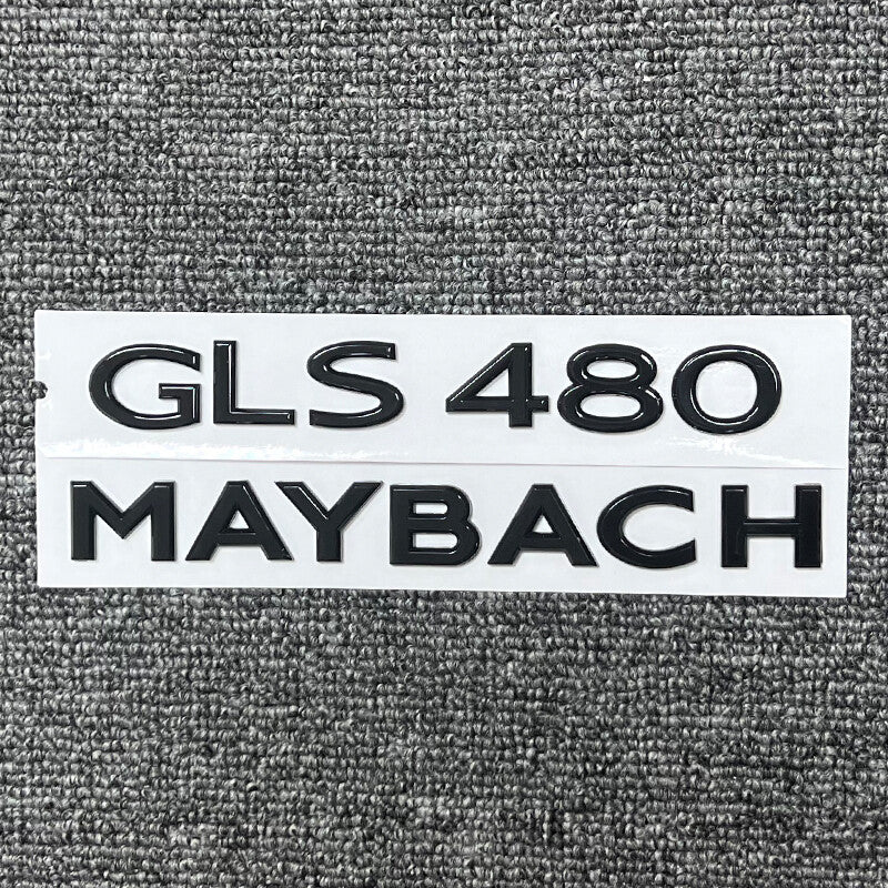 Gloss Black FOR MAYBACH GLS480 BLACK REAR TRUNK NAMEPLATE EMBLEM BADGE DECAL NEW