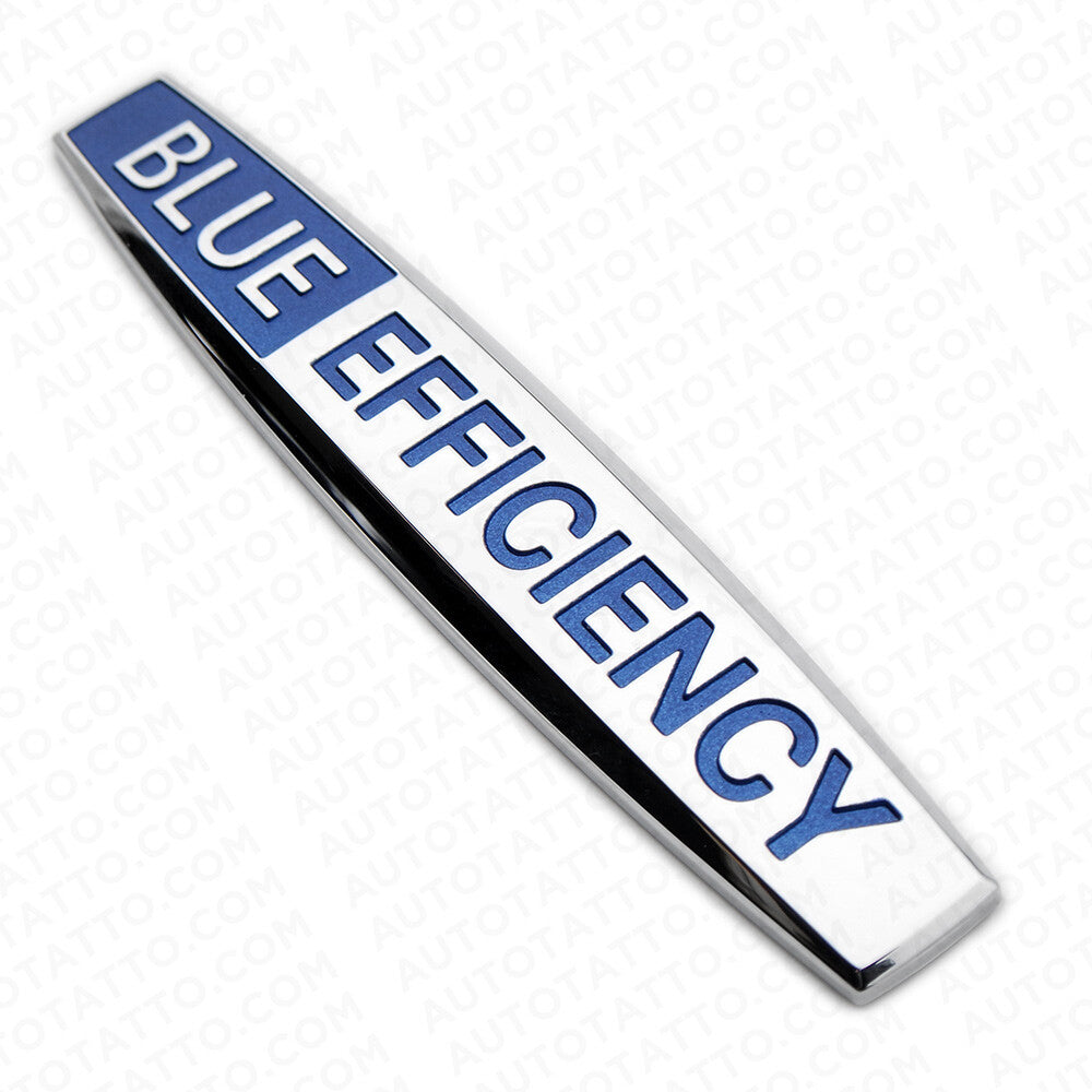 2x Blue Efficiency Side Fender Marker Sticker OEM ABS Badge Logo Emblem Decorate