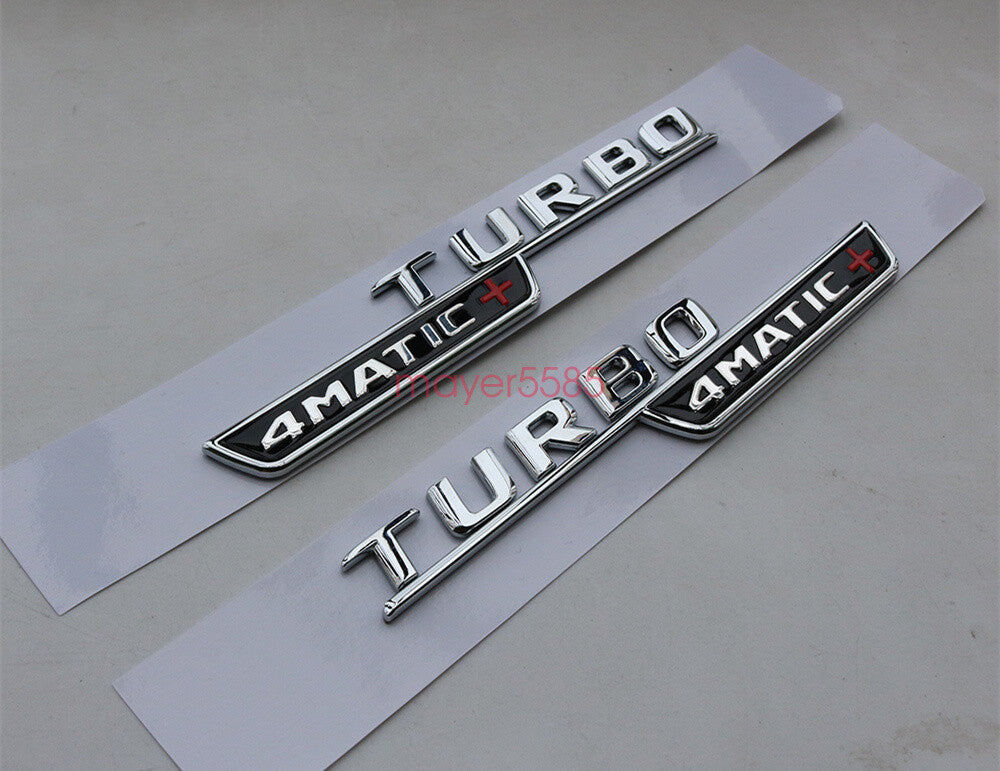 NEW Chrome CLS53 AMG TURBO 4 MATIC Trunk Emblem Badge Sticker for Mercedes Benz