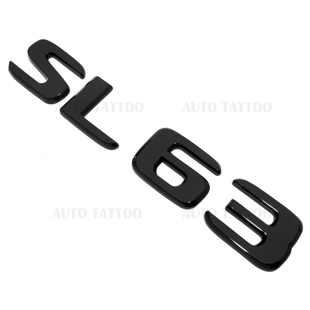 17+ SL 63 AMG Letter 3D Emblem Trunk Logo Nameplate Badge Decorate Gloss Black