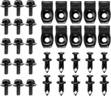Nissan 35 Pcs Body Bolts & U-nut Clips- M6 Engine Under Cover Splash Shield