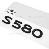 Mercedes-Maybach S 580 AMG Letter Emblem Trunk Logo Nameplate Badge Gloss Black