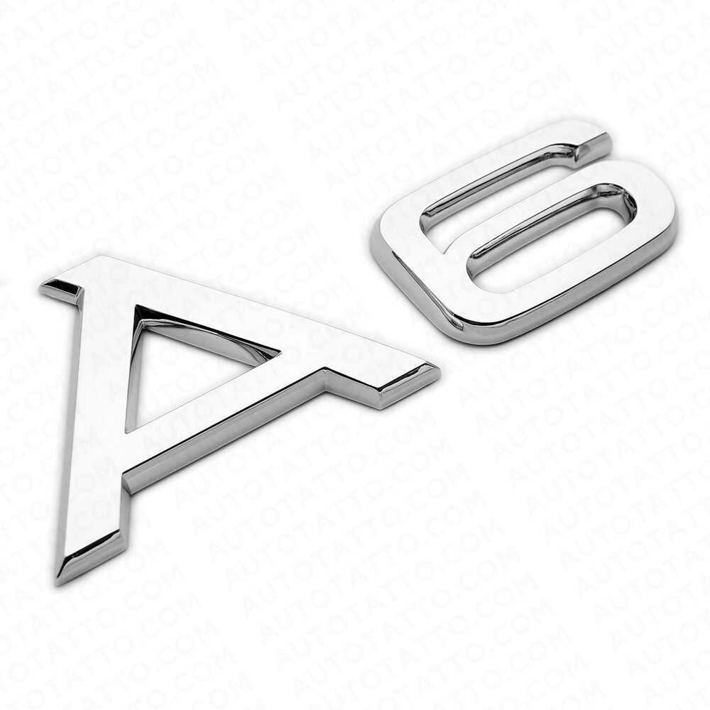 Audi A6 Chrome Rear Letter Tail Trunk Nameplate Emblem Badge Logo Sport Sline
