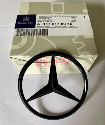 For Mercedes CLA W117 Rear Boot Lid Badge Emblem Star - Gloss Black A1178170016