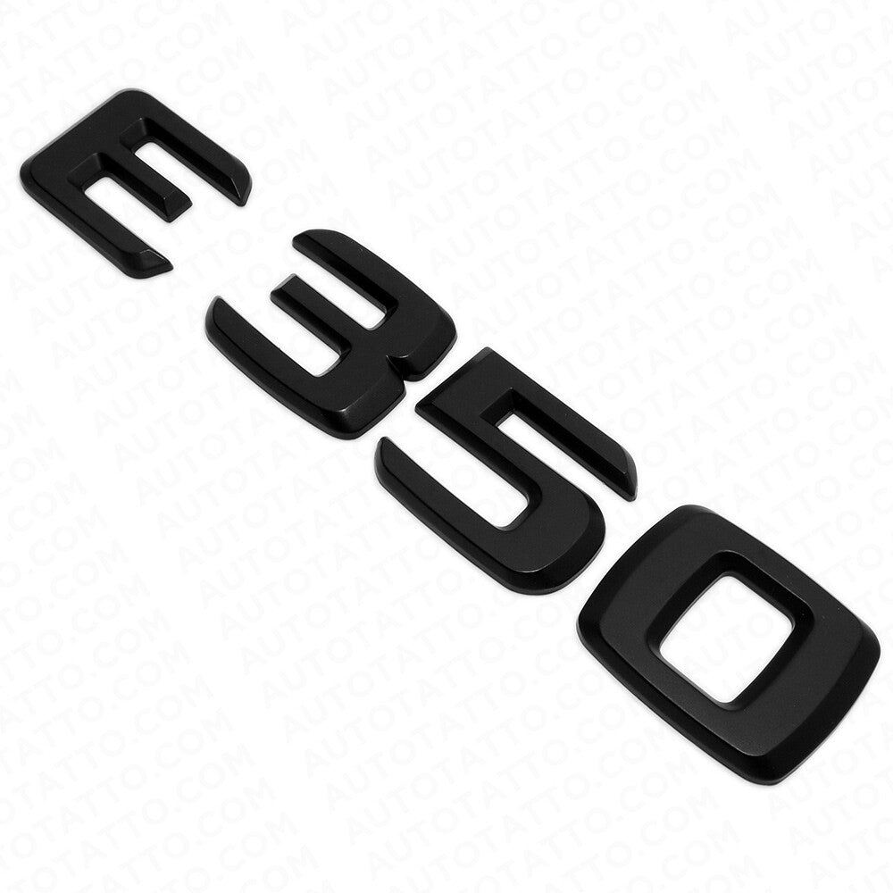 06-14 E 350 AMG Letter Emblem Trunk Logo Nameplate Badge Decorate Sport Black