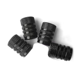 4x Aluminium Car Wheel Tyre Valve Stem Air Dust Cover Screw Caps Car Accessories