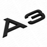 Audi A3 Matte Black Rear Letter Tail Badge Trunk Emblem Badge Logo Sport Sline
